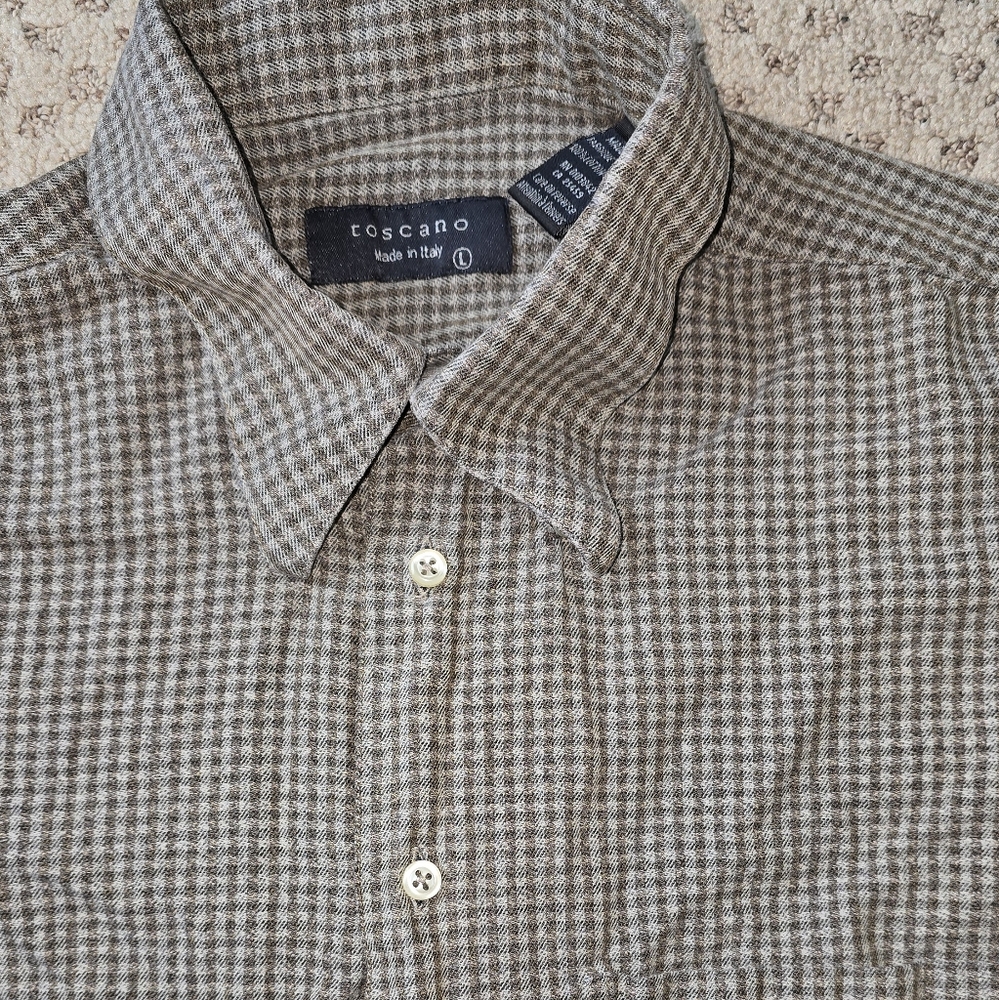 Toscano plaid button down - Picture 3 of 6